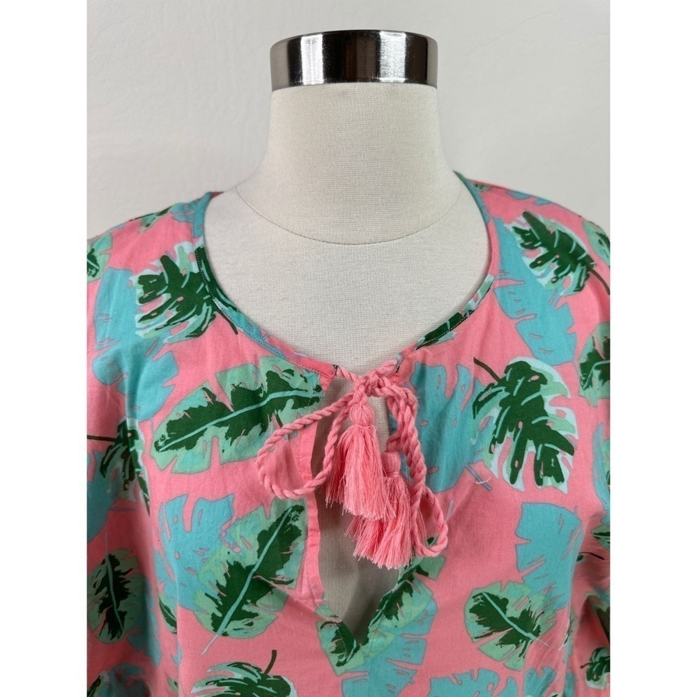 J. Crew Tropical Fringed Tunic Top - Picture 5 of 11